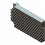 Front view of heatsink for i.MX 8M Plus