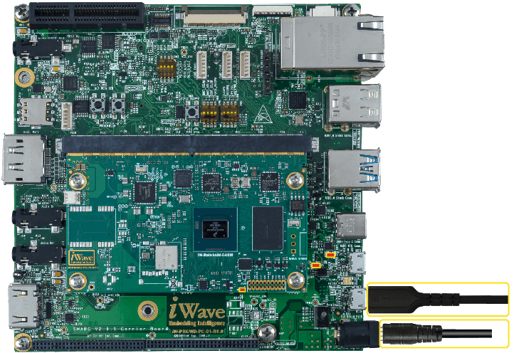 Power on setup image for i.MX 8M Plus SMARC Development platform