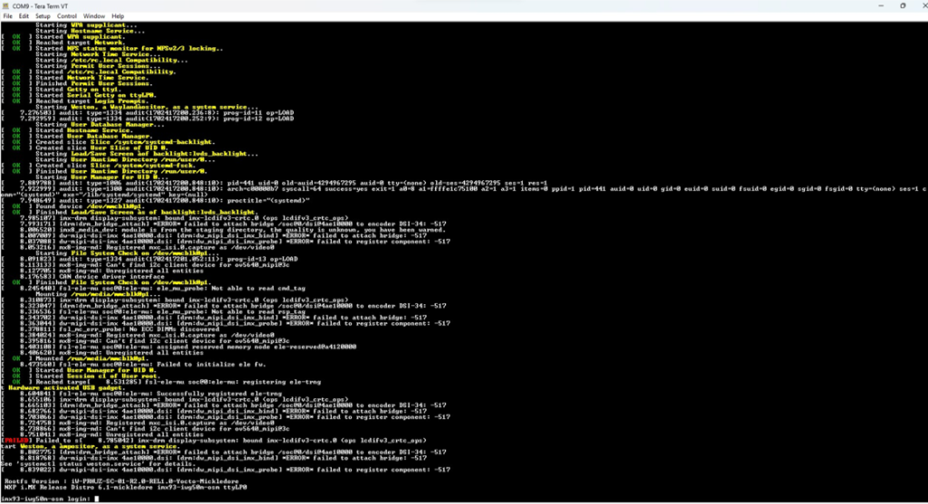 i.MX 93 and 91 SODIMM Command Prompt image