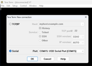 TERA TERM configure image