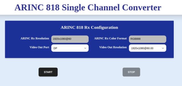 ARINC 818 Single-Channel Convertion card Form View image