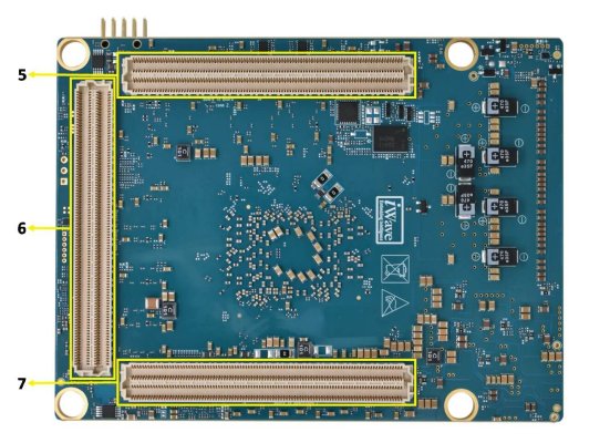 Agilex 7 SoC FPGA SOM – Bottom view image